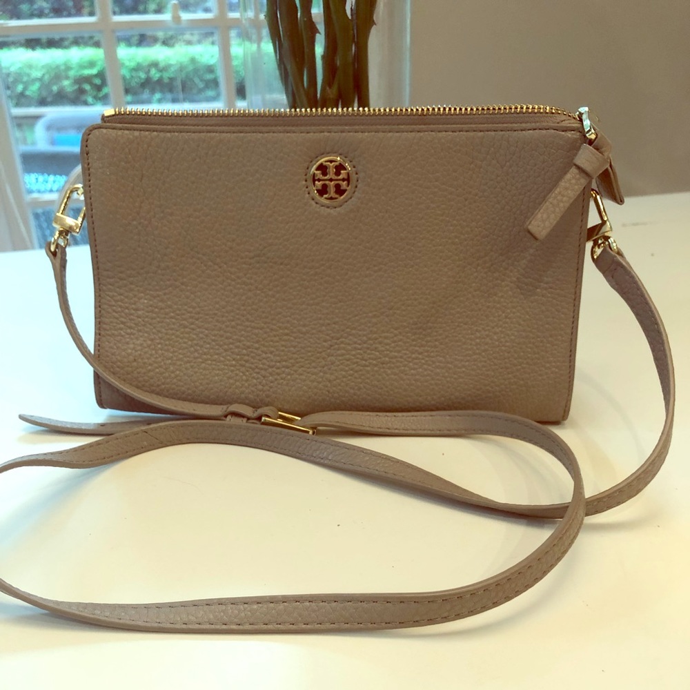 Tory Burch Taupe Crossbody Bag
